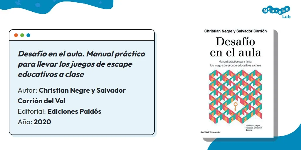 Ficha y portada de «Desafío en el aula», de Christian Negre y Salvador Carrión (Ediciones Paidós, 2020).